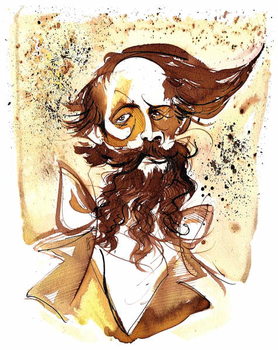 Plakát Charles Dickens - caricature