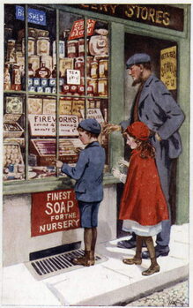 Plakát Children choosing fireworks