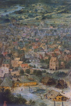 Plakát City, detail from The Tower of Babel, 1563