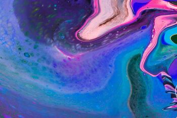 Plakát Colorful paint fluid art and background material