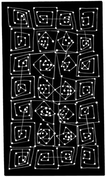 Plakát Connect the Dots Pattern