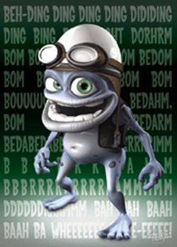 Plakát Crazy Frog - Green