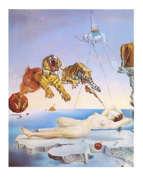 Reprodukcja Dream Caused by the Flight of a Bee Around a Pomegranate a Second Before Awakening, 1944