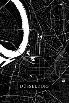 Plakát Dusseldorf black