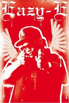 Plakát Eazy E - gun wings