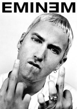 Plakát Eminem - b&w
