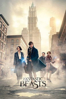 Plakat Fantastyczne zwierzęta i jak je znaleźć - New York Streets