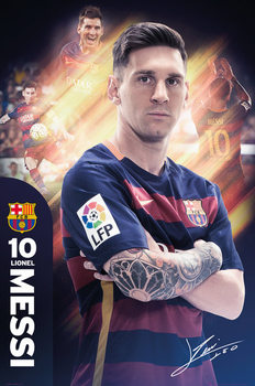 Plakát FC Barcelona - Messi 15/16