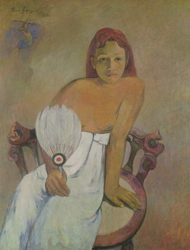Obraz na plátně Girl with fan, 1902