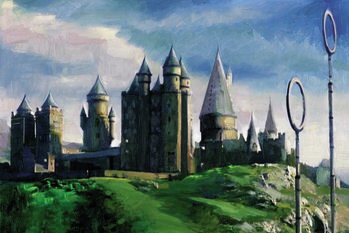 Plakát Harry Potter - Hogwarts painted