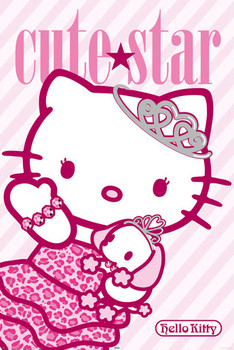 Plakat HELLO KITTY - cute star
