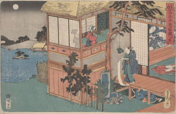 Plakát Kanadehon Chūshingura: Act VII, mid 1830s