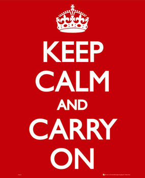 Plakát Keep calm & carry on