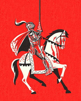 Plakát Knight Riding a Horse