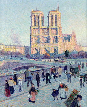 Plakát Le Quai St. Michel and Notre Dame, 1901