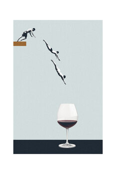 Plakát Maarten Léon - Your friends in a glass