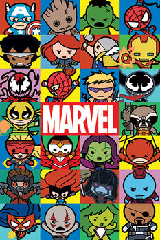 Plakát Marvel - Characters (Kawaii)