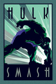 Plakat Marvel Deco - Hulk