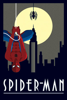 Plakát Marvel Deco - Spider-Man Hanging