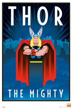 Plakát Marvel - Retro Thor