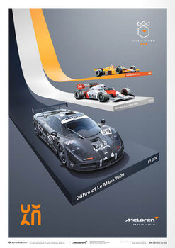 Druk artystyczny Mclaren Racing - the Triple Crown - 60th Anniversary