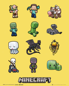 Plakát Minecraft - Characters