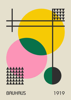 Plakát Minimal vintage 20s geometric design posters,