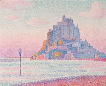Plakát Mont Saint-Michel, Setting Sun, 1897