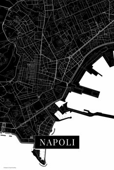 Plakát Napoli black