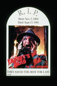 Plakát Nightmare on Elm Steet - Freddy