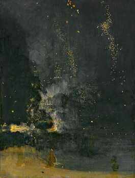 Plakát Nocturne in Black and Gold, the Falling Rocket, 1875