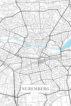 Plakát Nuremberg white