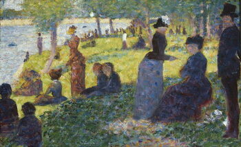 Plakát Oil Sketch for La Grande Jatte, 1884