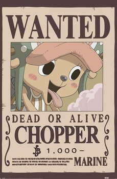 Plakát One Piece - Wanted Chopper