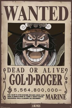 Plakát One Piece - Wanted Gol. D. Roger