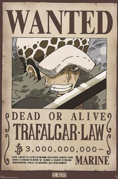 Plakát One Piece - Wanted Law Wano