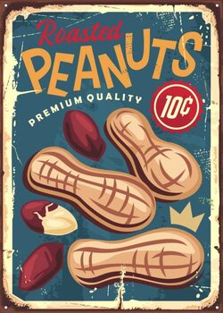 Plakát Peanuts vintage metal sign design