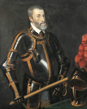Plakát Portrait of Charles V of Hasburg
