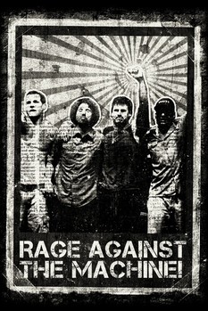 Plakát Rage against the machinE - distresse