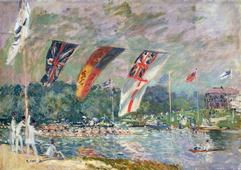 Plakát Regatta at Molesey, 1874 (oil on canvas)