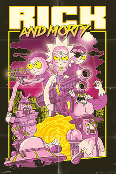 Plakat Rick and Morty - Action Movie