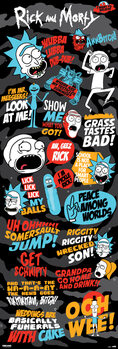 Plakát Rick and Morty - Frases