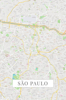 Plakát Sao Paulo color