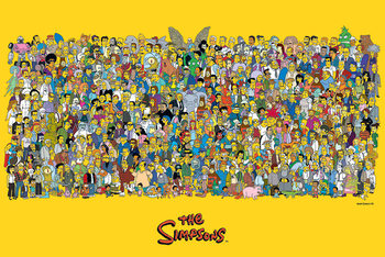 Plakát Simpsonovi - Characters