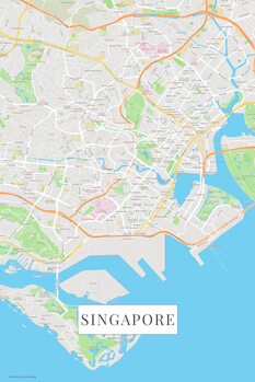 Plakát Singapur color