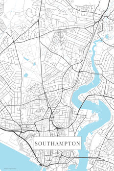 Plakát Southampton white