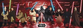 Plakat STAR WARS - lightsabers