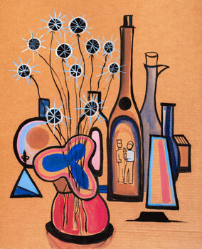 Plakát still life with dry plants