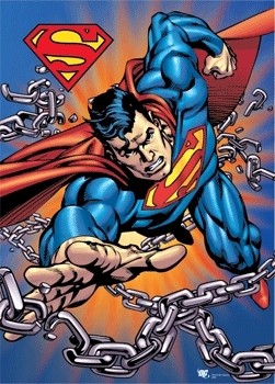 SUPERMAN - 3D Plakat 3D Oprawiony