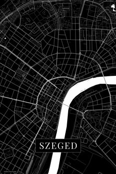 Plakát Szeged black